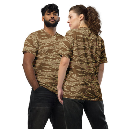 American Tiger Stripe Desert CAMO unisex sports jersey - 2XS - Unisex Sports Jersey