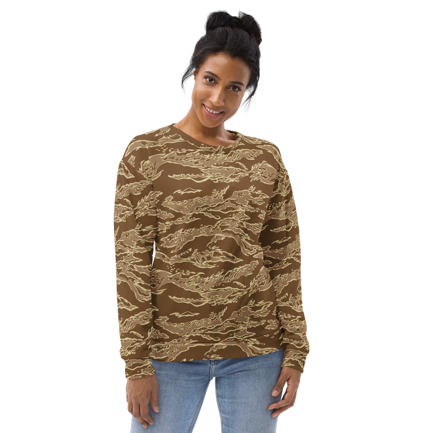 American Tiger Stripe Desert CAMO Unisex Sweatshirt - Sweatshirts