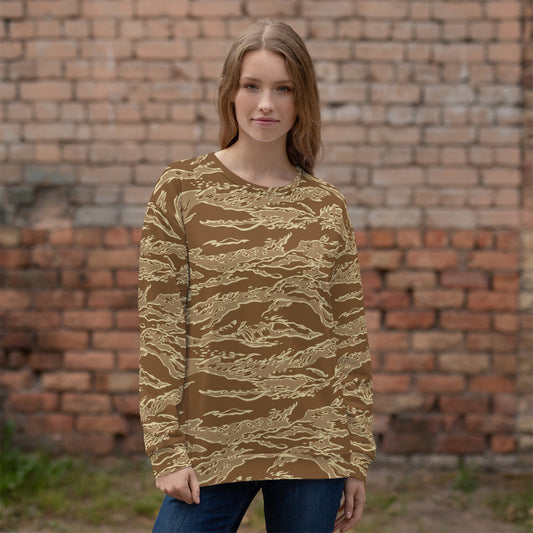 American Tiger Stripe Desert CAMO Unisex Sweatshirt - Sweatshirts