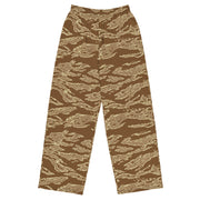 Tiger Stripe Desert CAMO Unisex Wide-Leg Leisure Pants - 2XS - Pant