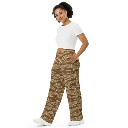 American Tiger Stripe Desert CAMO unisex wide leg pants Wide Pants