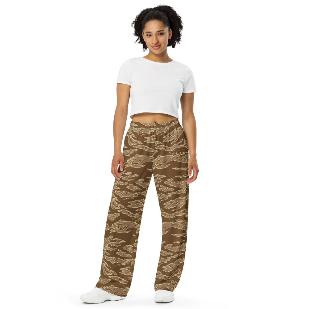 American Tiger Stripe Desert CAMO unisex wide-leg pants - Unisex Wide-Leg Pants