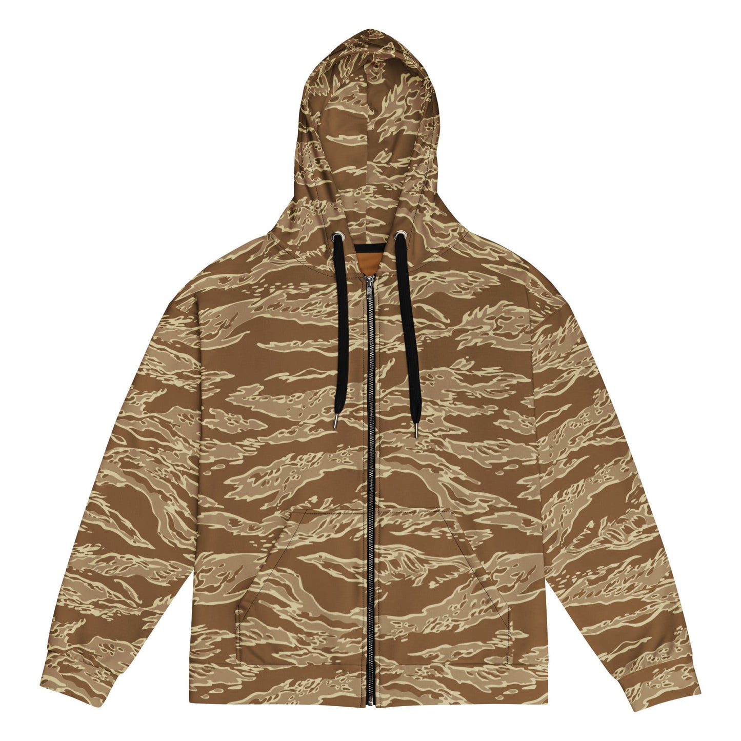 American Tiger Stripe Desert CAMO Unisex zip hoodie 2XS Zip Hoodies