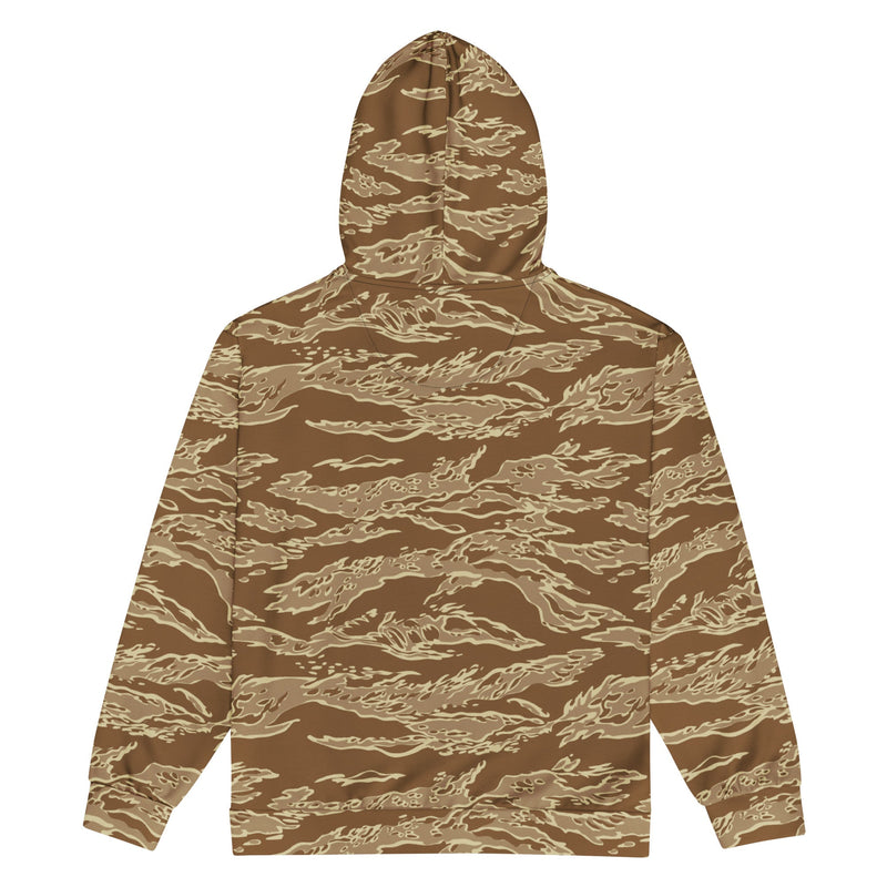 Tiger Stripe Desert CAMO Unisex Zip Hoodie