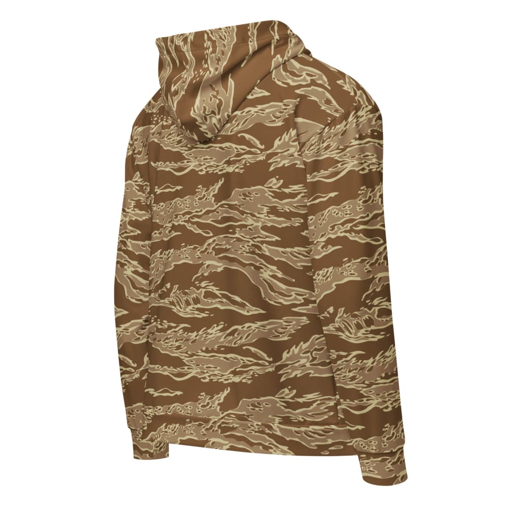 American Tiger Stripe Desert CAMO Unisex zip hoodie