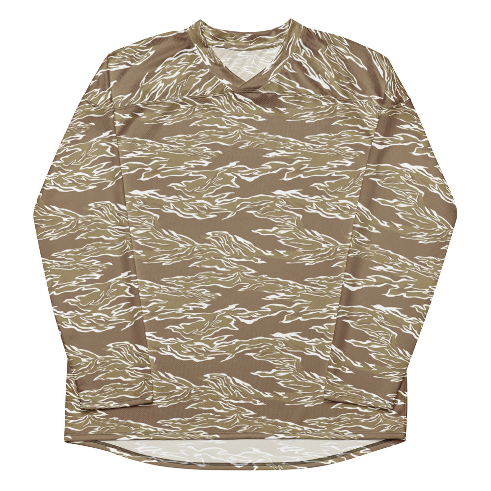 American Tiger Stripe Dry Season CAMO hockey fan jersey - Unisex Hockey Fan Jersey