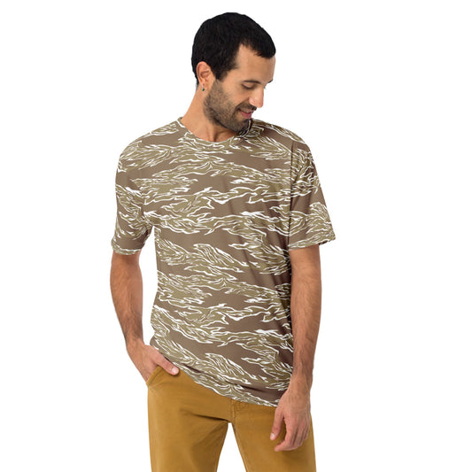 American Tiger Stripe Dry Season CAMO Men’s t-shirt - Mens T-Shirt