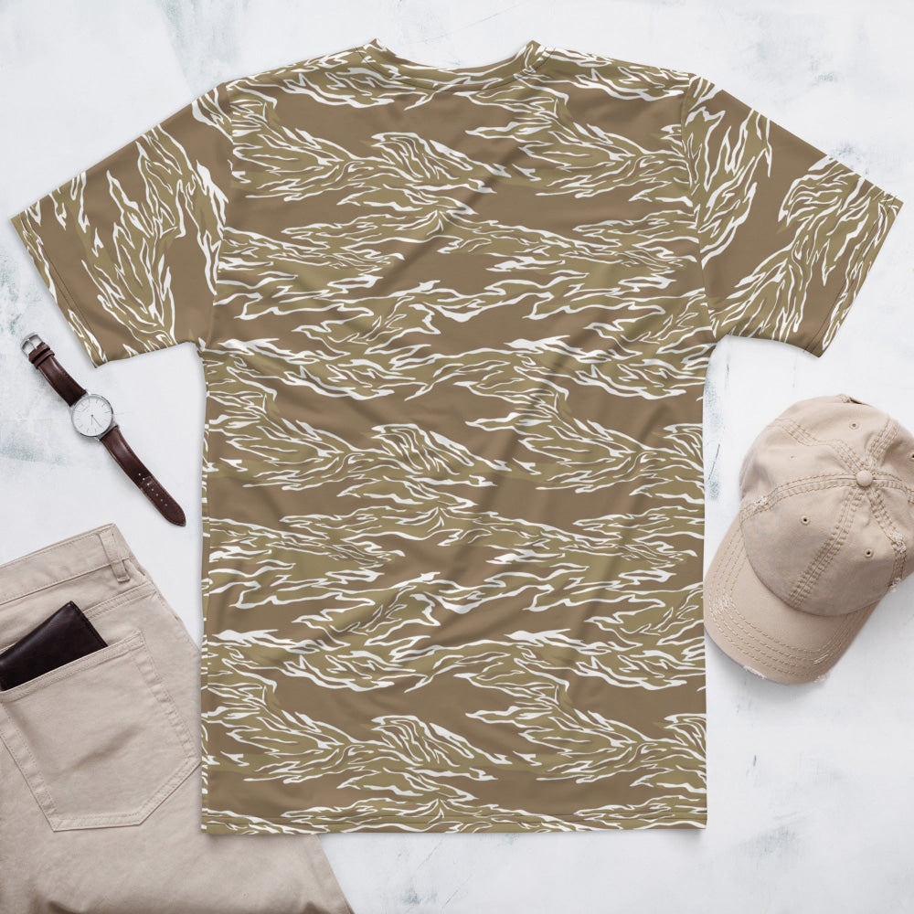 American Tiger Stripe Dry Season CAMO Men’s t-shirt - Mens T-Shirt