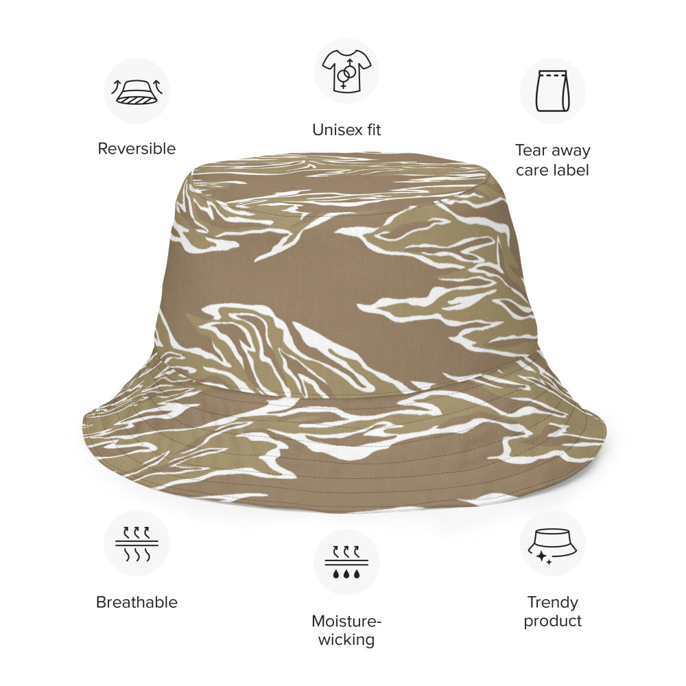 American Tiger Stripe Dry Season CAMO Reversible bucket hat - Bucket Hat