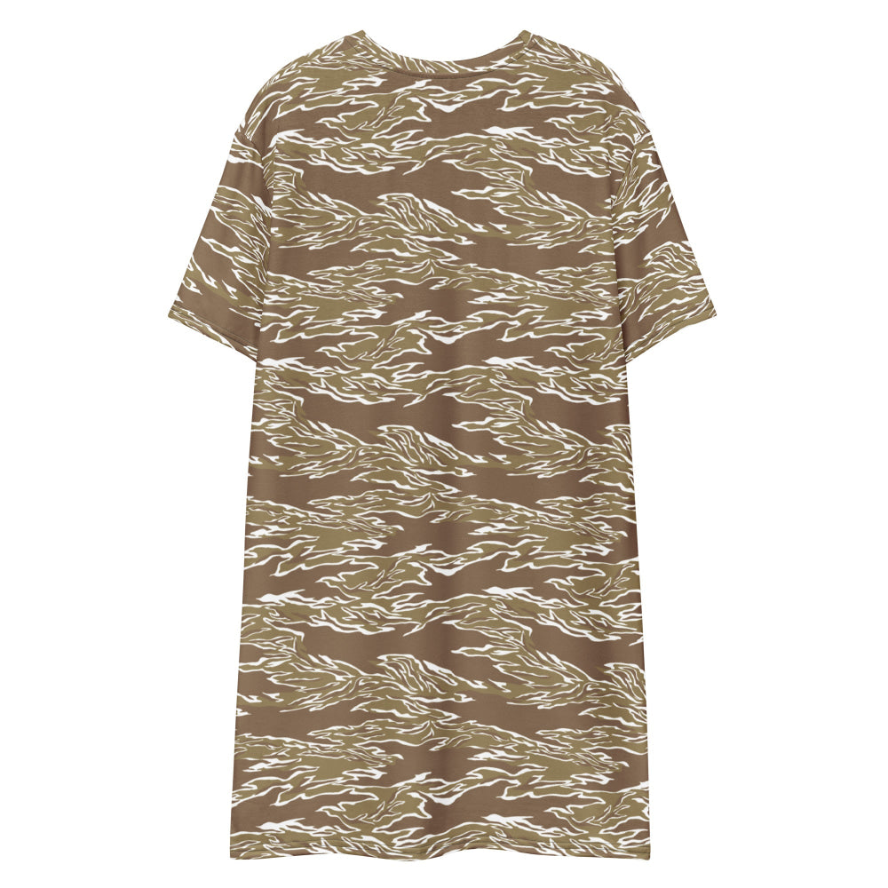 American Tiger Stripe Dry Season CAMO T-shirt dress - Womens T-Shirt Dress