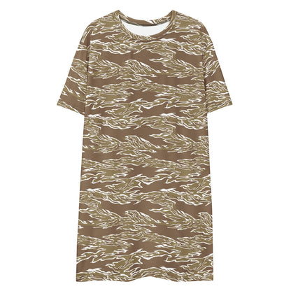 American Tiger Stripe Dry Season CAMO T-shirt dress - Womens T-Shirt Dress