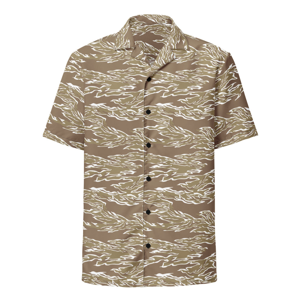 American Tiger Stripe Dry Season CAMO Unisex button shirt - Button Shirt