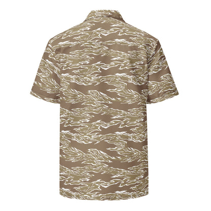 American Tiger Stripe Dry Season CAMO Unisex button shirt - Button Shirt