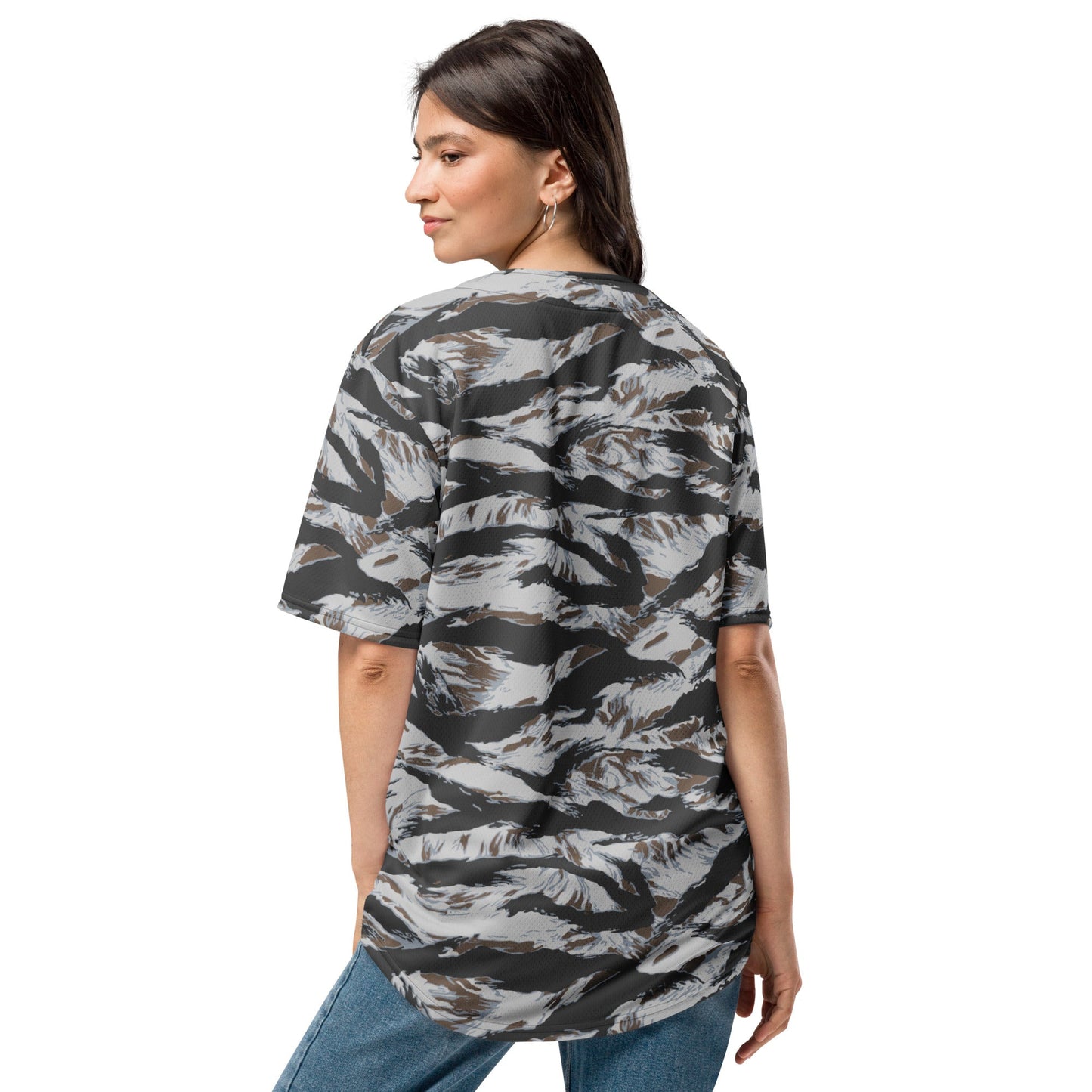 American Tiger Stripe Frostbite CAMO baseball jersey - Baseball Jerseys