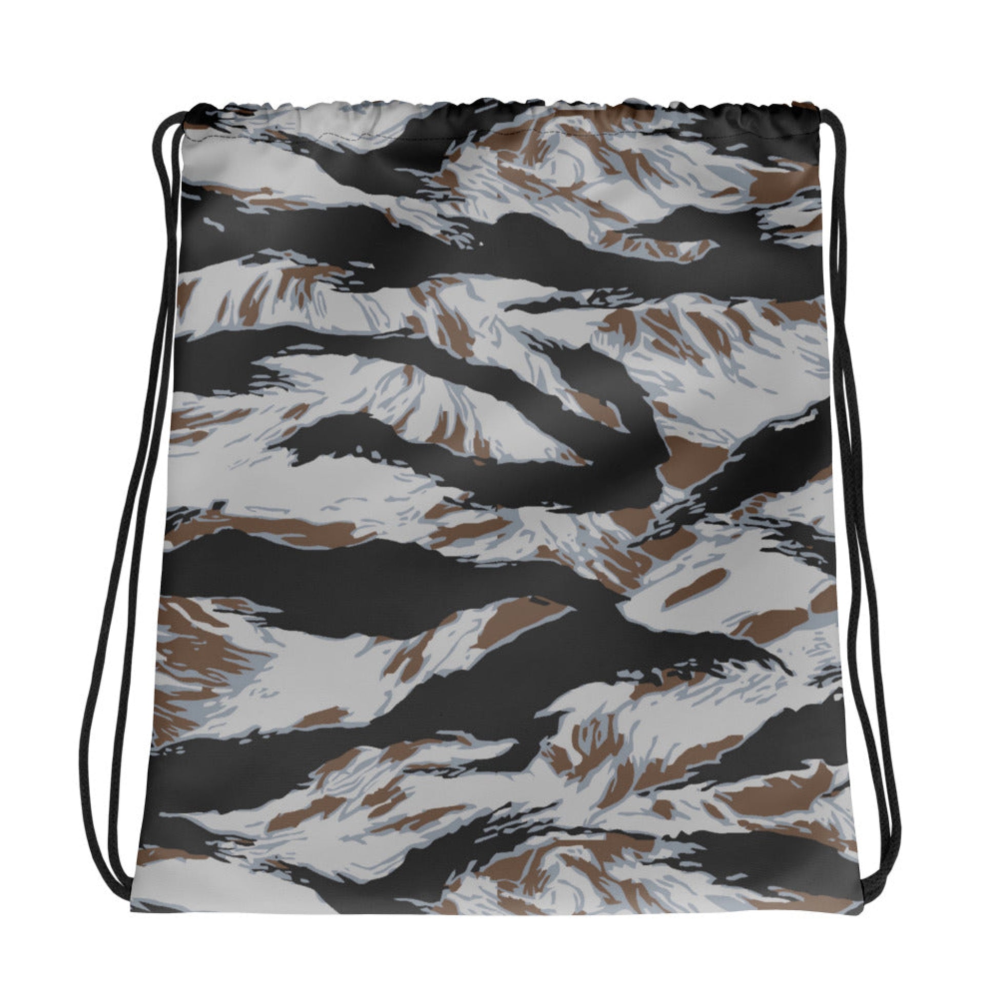 American Tiger Stripe Frostbite CAMO Drawstring Bag - Bags