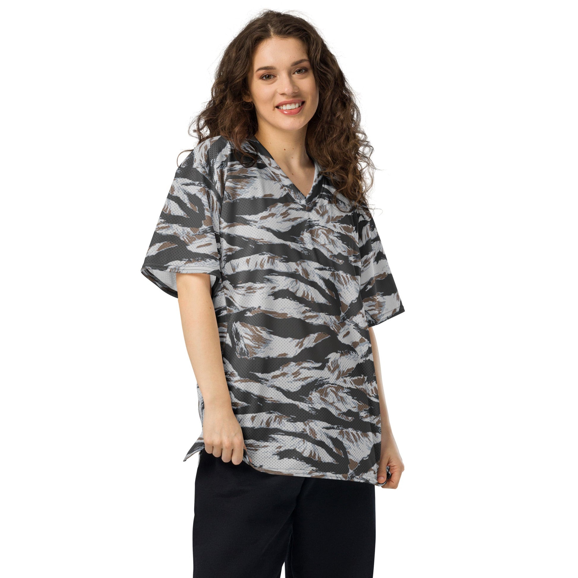 American Tiger Stripe Frostbite CAMO football jersey - Football Jersey