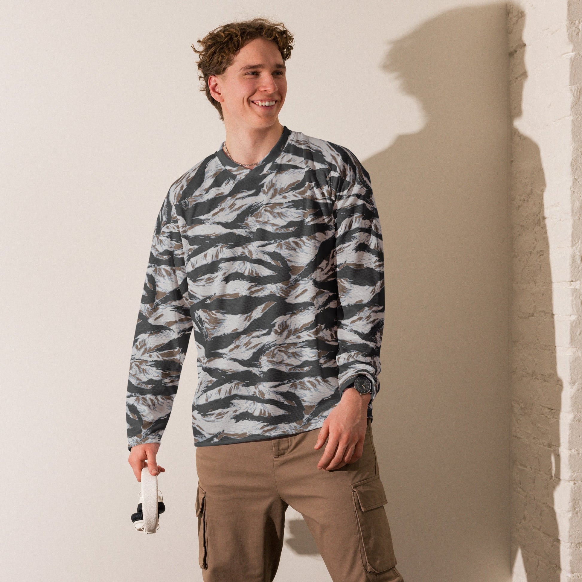 American Tiger Stripe Frostbite CAMO hockey fan jersey - Hockey Jerseys