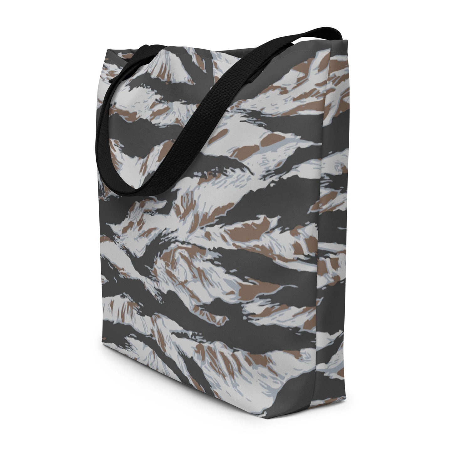 American Tiger Stripe Frostbite CAMO Large Tote Bag - Bags