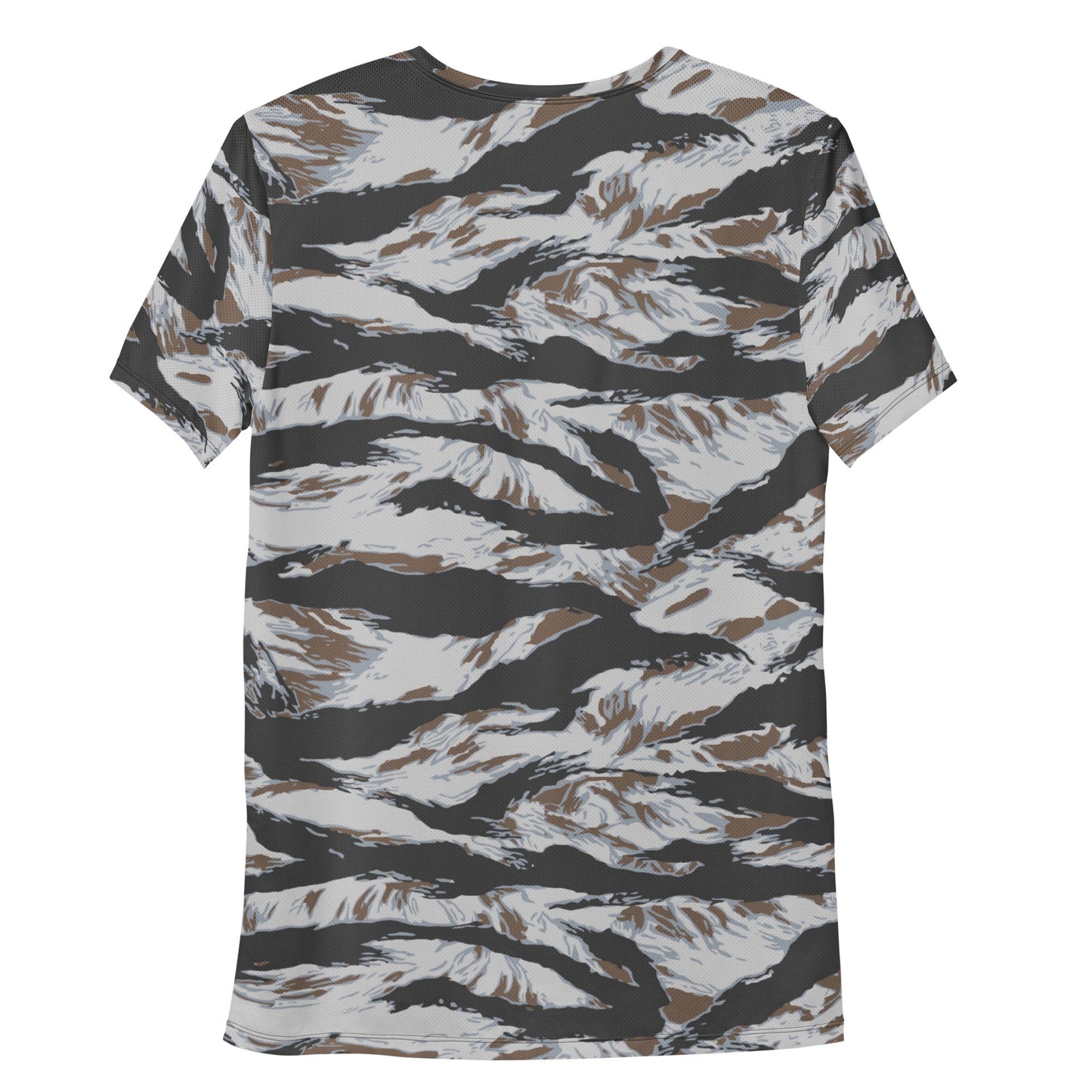American Tiger Stripe Frostbite CAMO Mens athletic t-shirt - Athletic T-Shirts