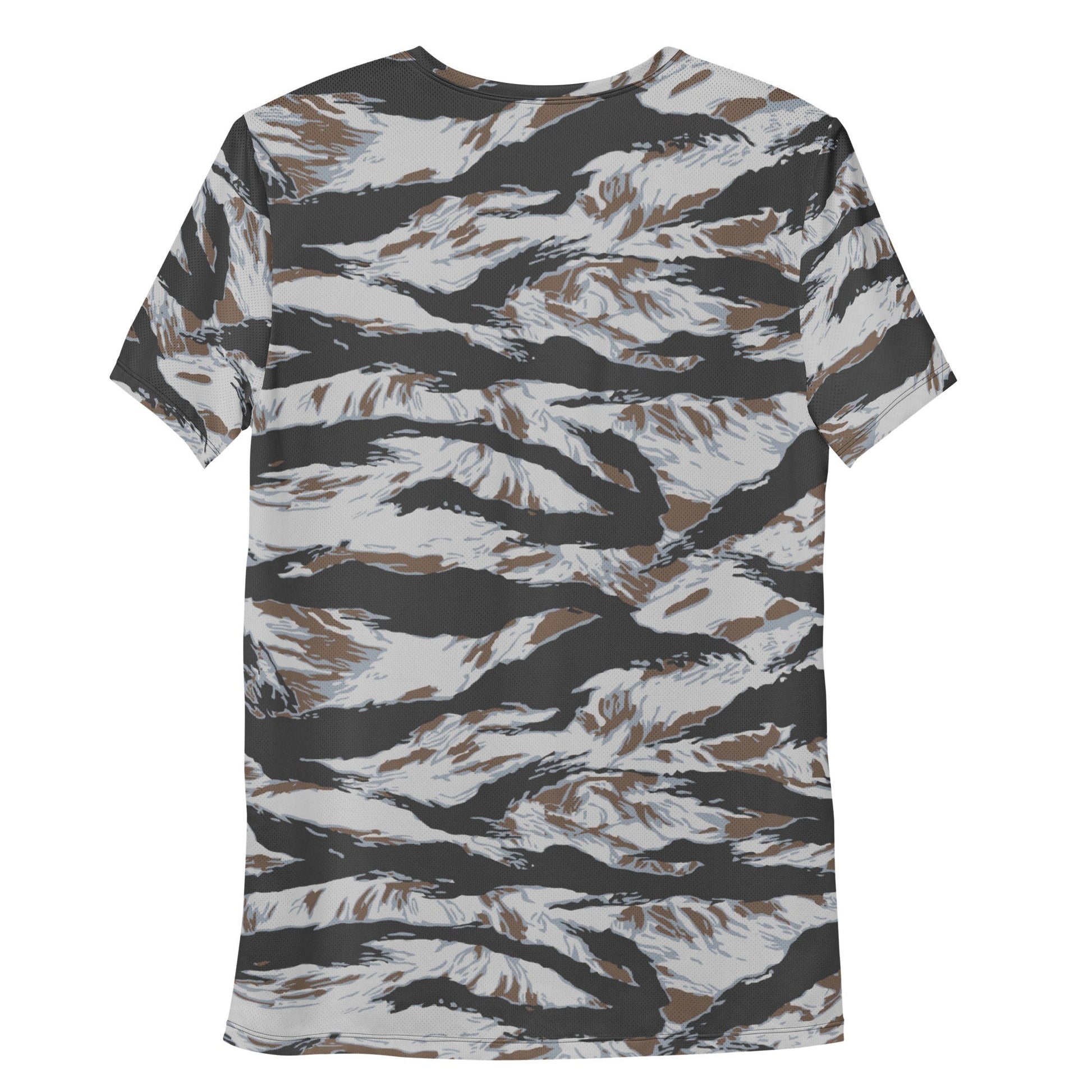 American Tiger Stripe Frostbite CAMO Mens athletic t-shirt - Athletic T-Shirts