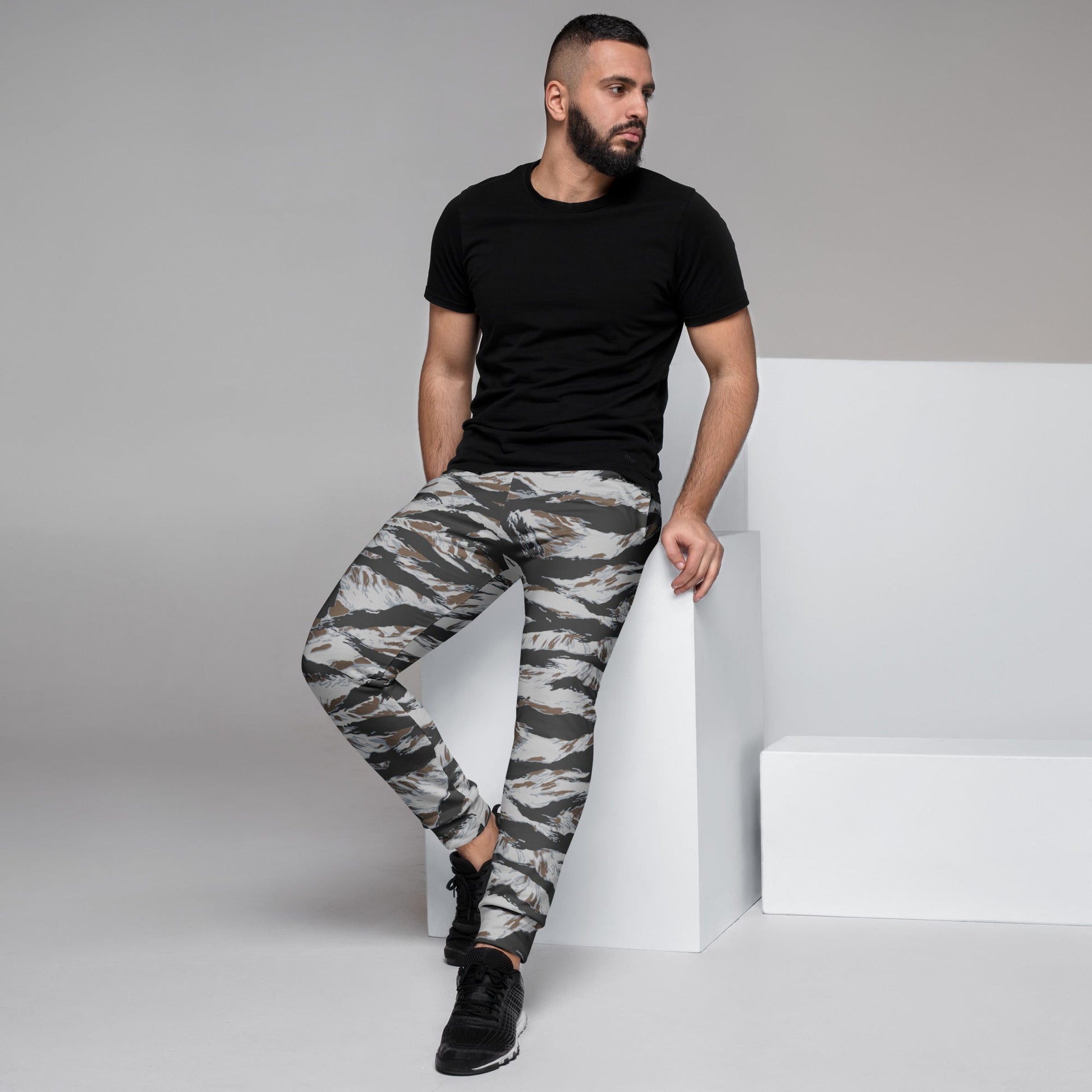 American Tiger Stripe Frostbite CAMO Mens Joggers