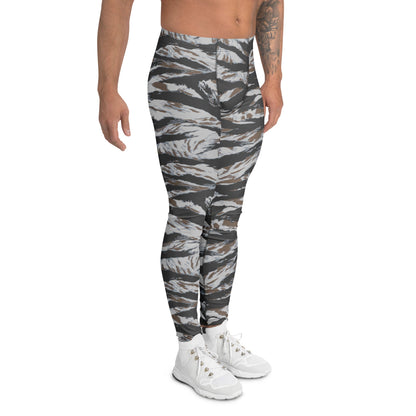 American Tiger Stripe Frostbite CAMO Mens Leggings