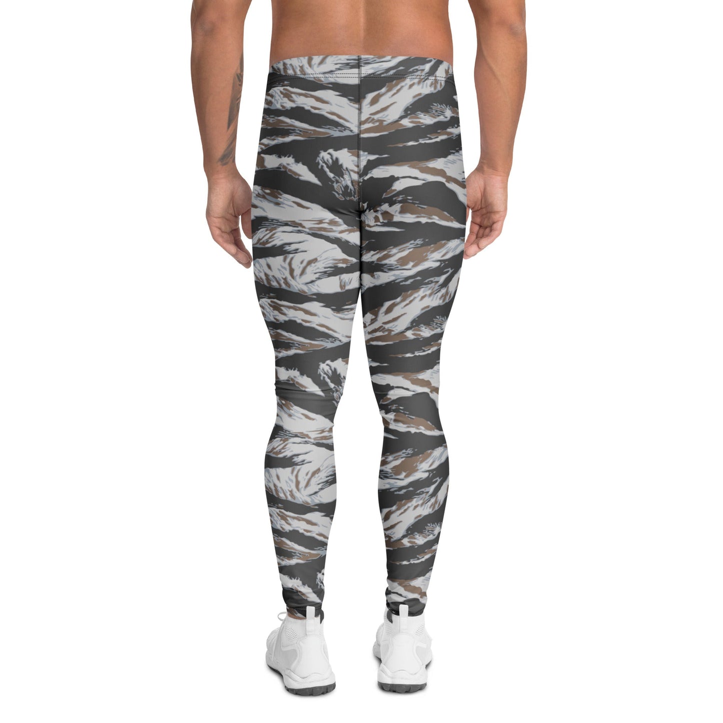 American Tiger Stripe Frostbite CAMO Mens Leggings