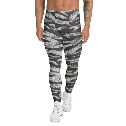 American Tiger Stripe Frostbite CAMO Mens Leggings - XS