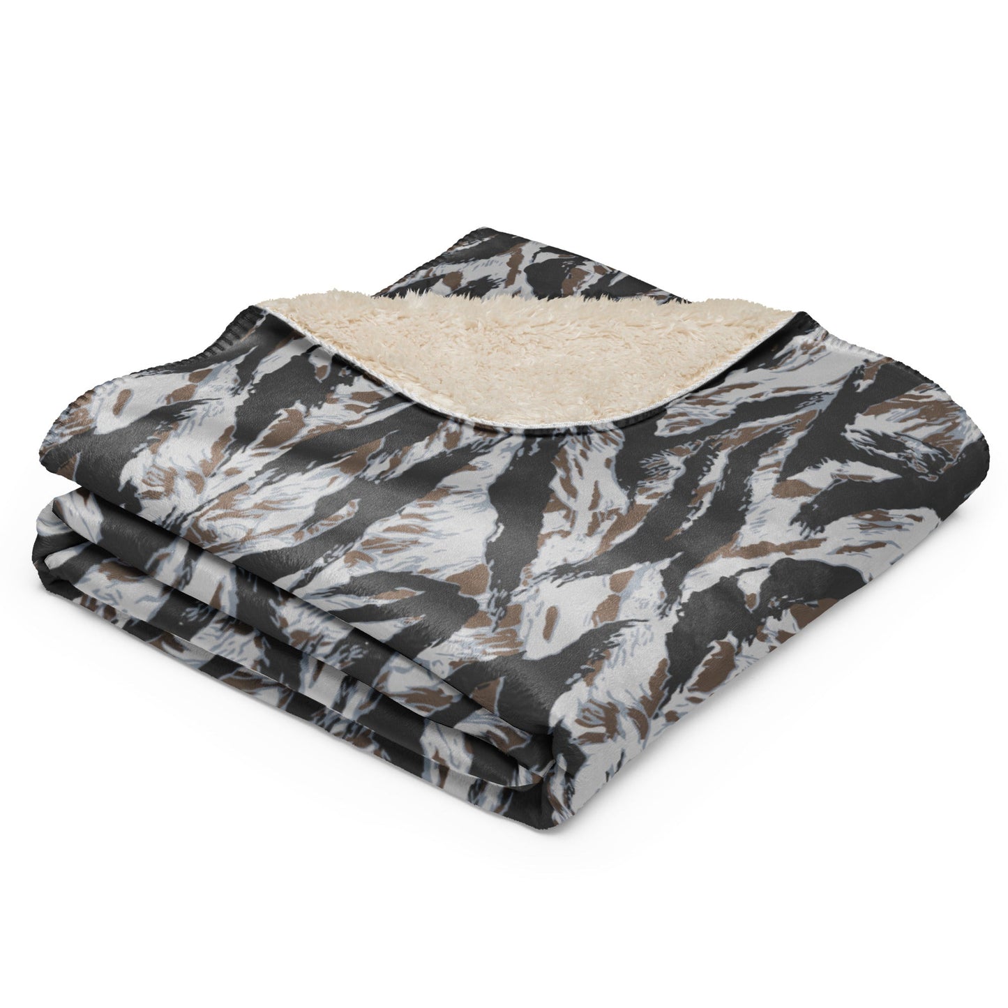 American Tiger Stripe Frostbite CAMO Sherpa blanket - Blankets