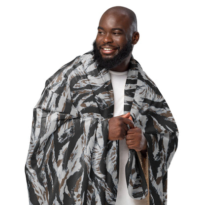 American Tiger Stripe Frostbite CAMO Sherpa blanket - Blankets
