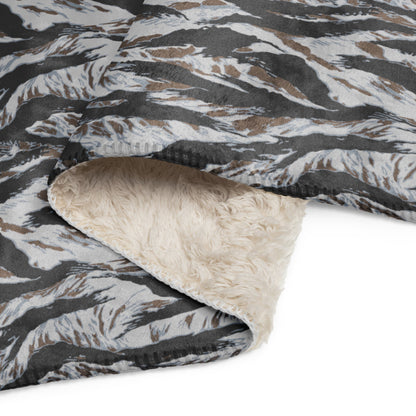 American Tiger Stripe Frostbite CAMO Sherpa blanket - Blankets