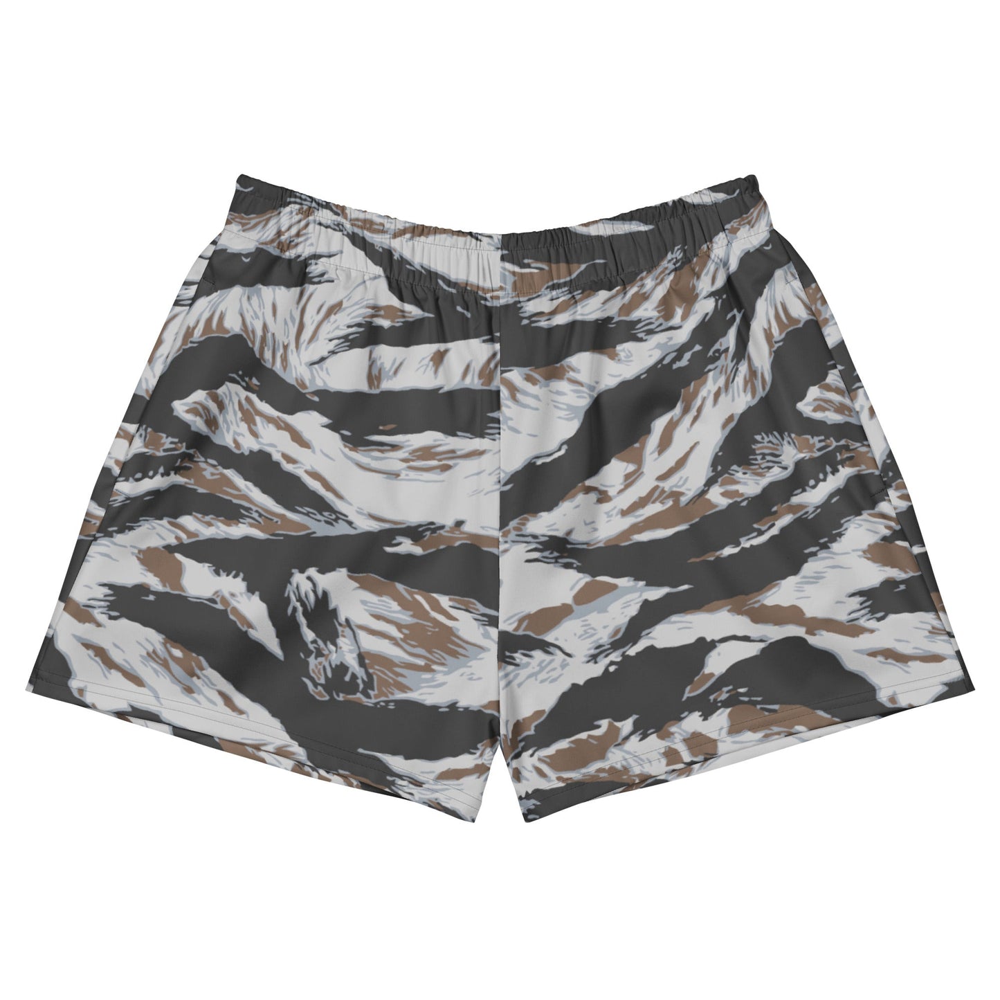 American Tiger Stripe Frostbite CAMO Unisex Athletic Shorts