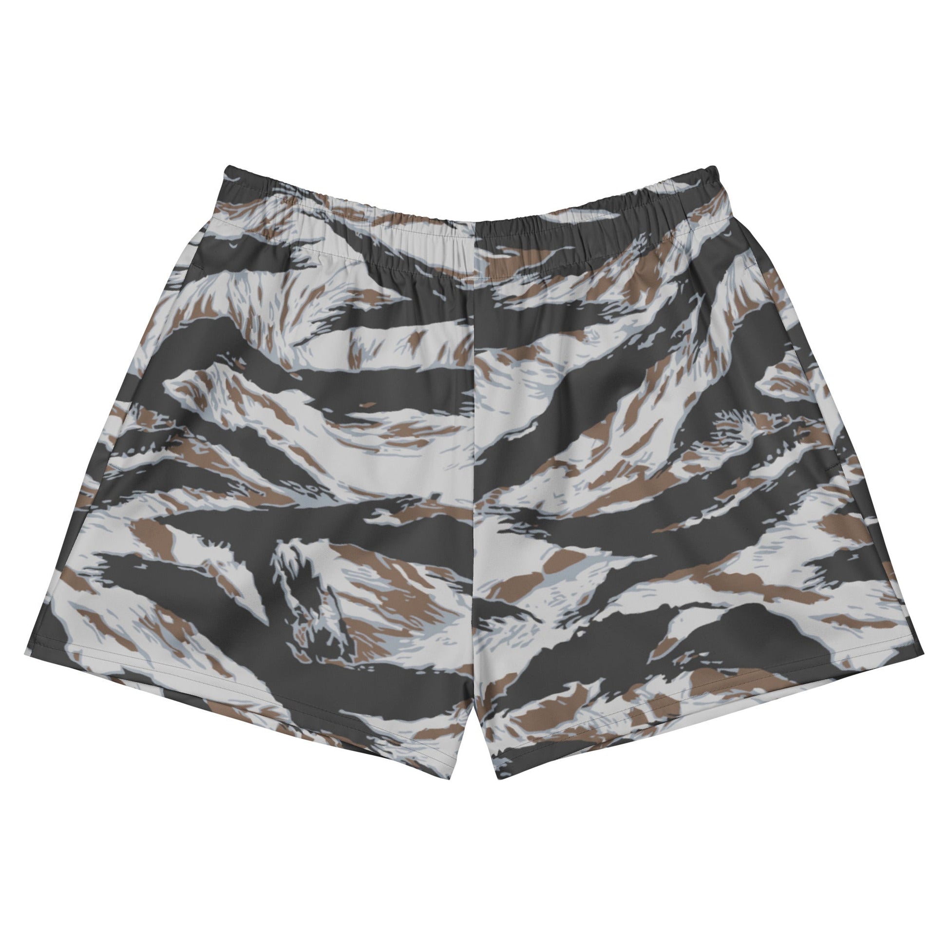 American Tiger Stripe Frostbite CAMO Unisex Athletic Shorts