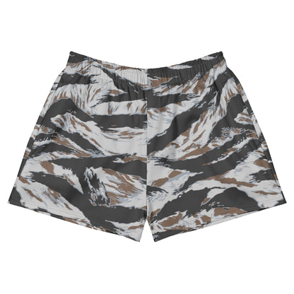 American Tiger Stripe Frostbite CAMO Unisex Athletic Shorts