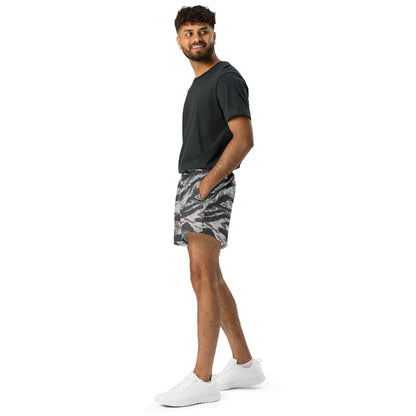 American Tiger Stripe Frostbite CAMO Unisex Athletic Shorts