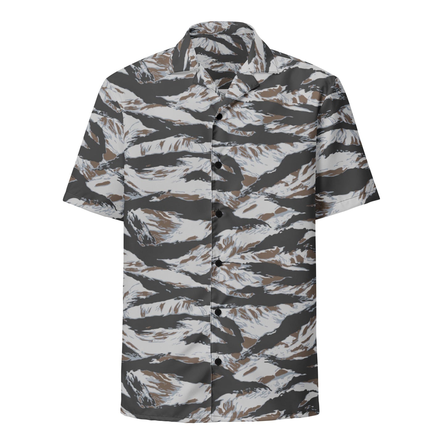 American Tiger Stripe Frostbite CAMO Unisex button shirt - Button Shirts