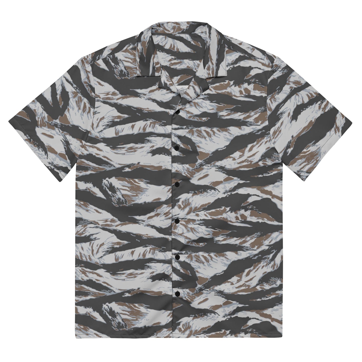 American Tiger Stripe Frostbite CAMO Unisex button shirt - 2XS - Button Shirts