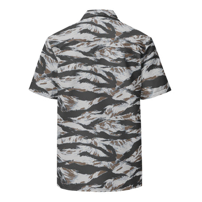 American Tiger Stripe Frostbite CAMO Unisex button shirt - Button Shirts