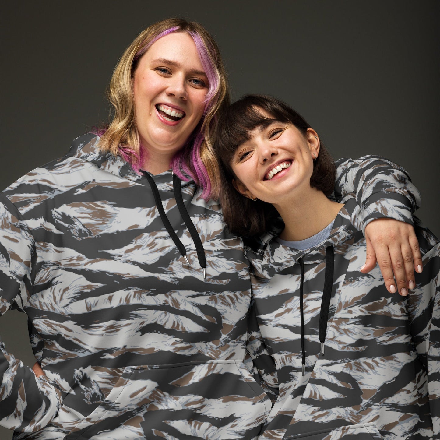 American Tiger Stripe Frostbite CAMO Unisex Hoodie - Hoodies