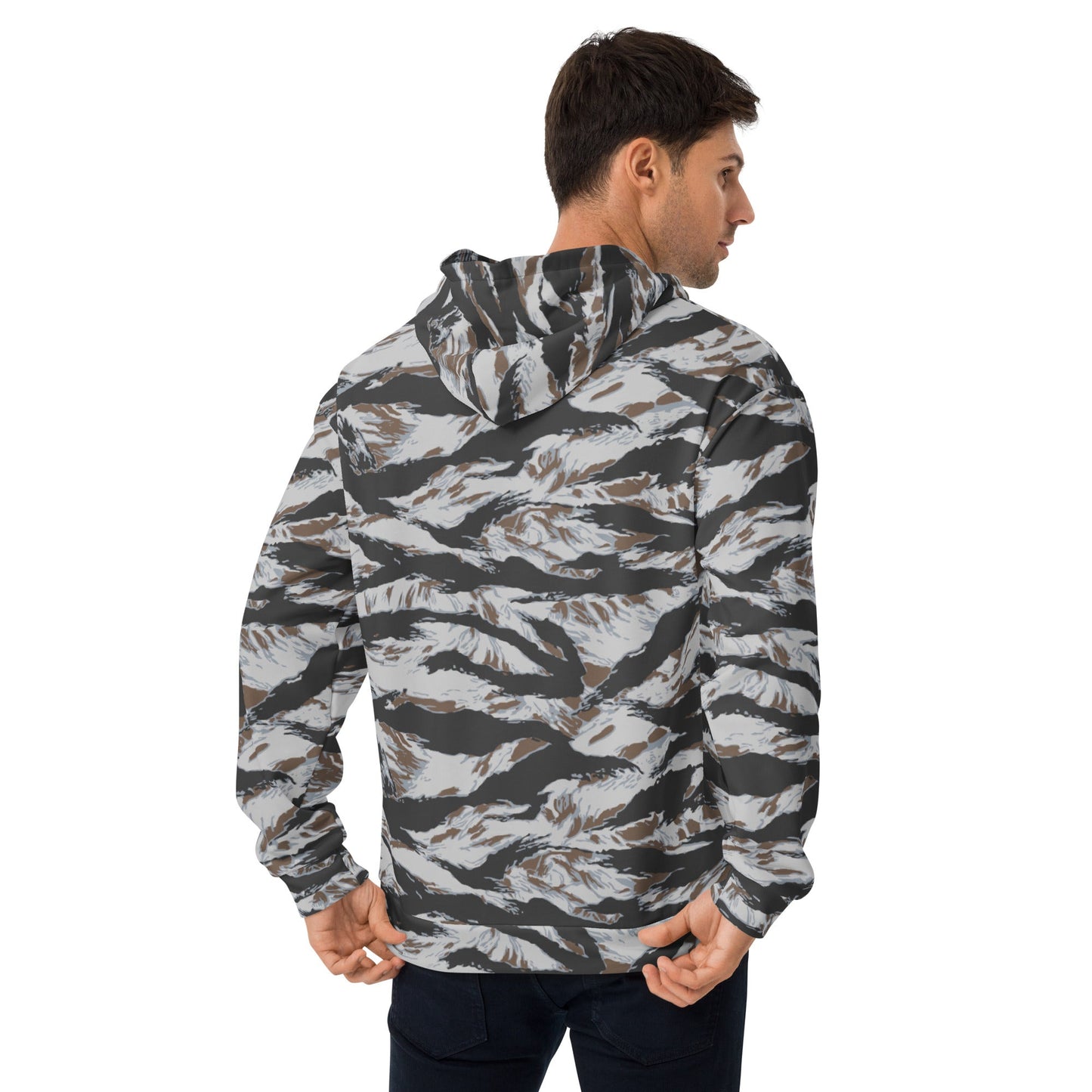 American Tiger Stripe Frostbite CAMO Unisex Hoodie - Hoodies