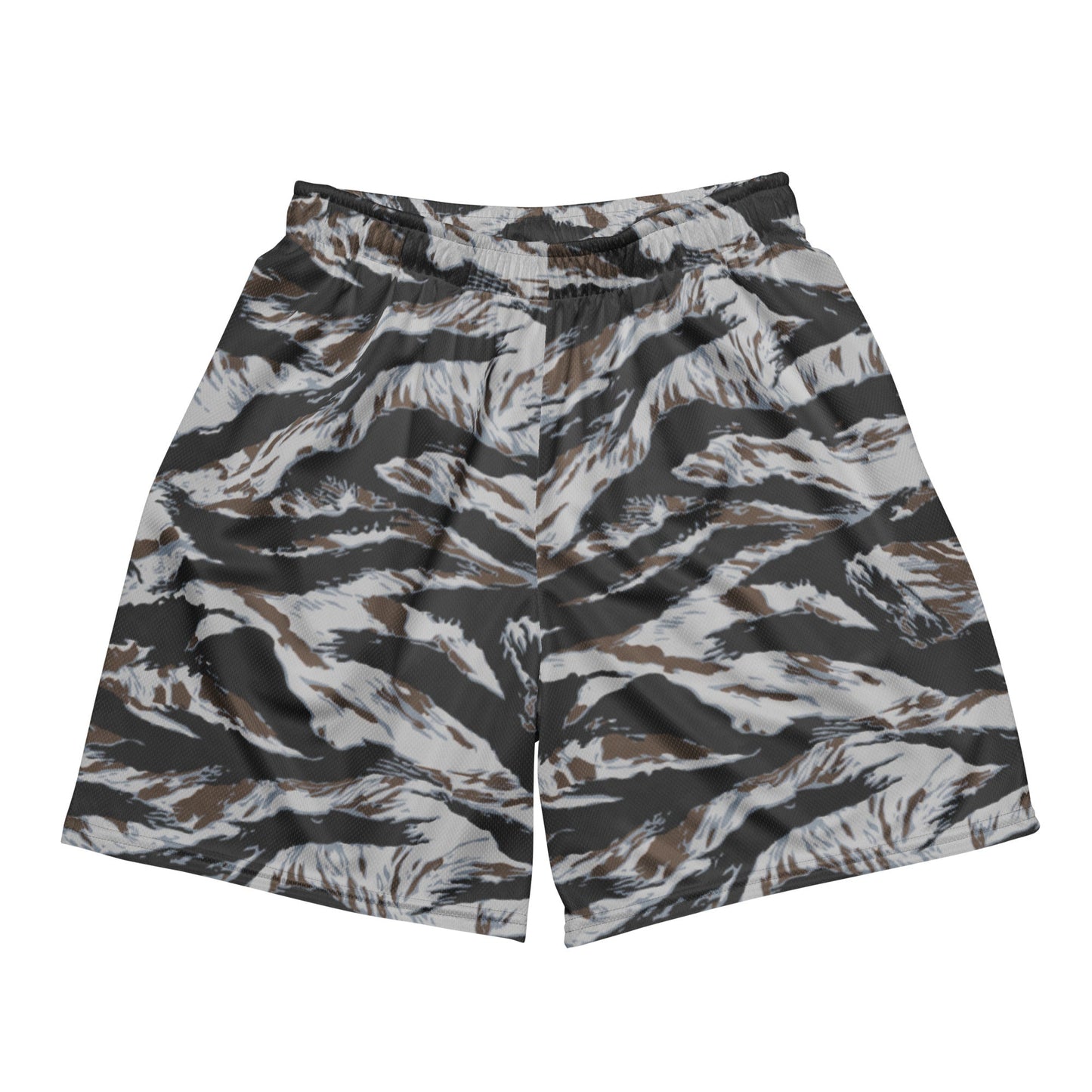 American Tiger Stripe Frostbite CAMO Unisex mesh shorts - 2XS - Mesh Shorts