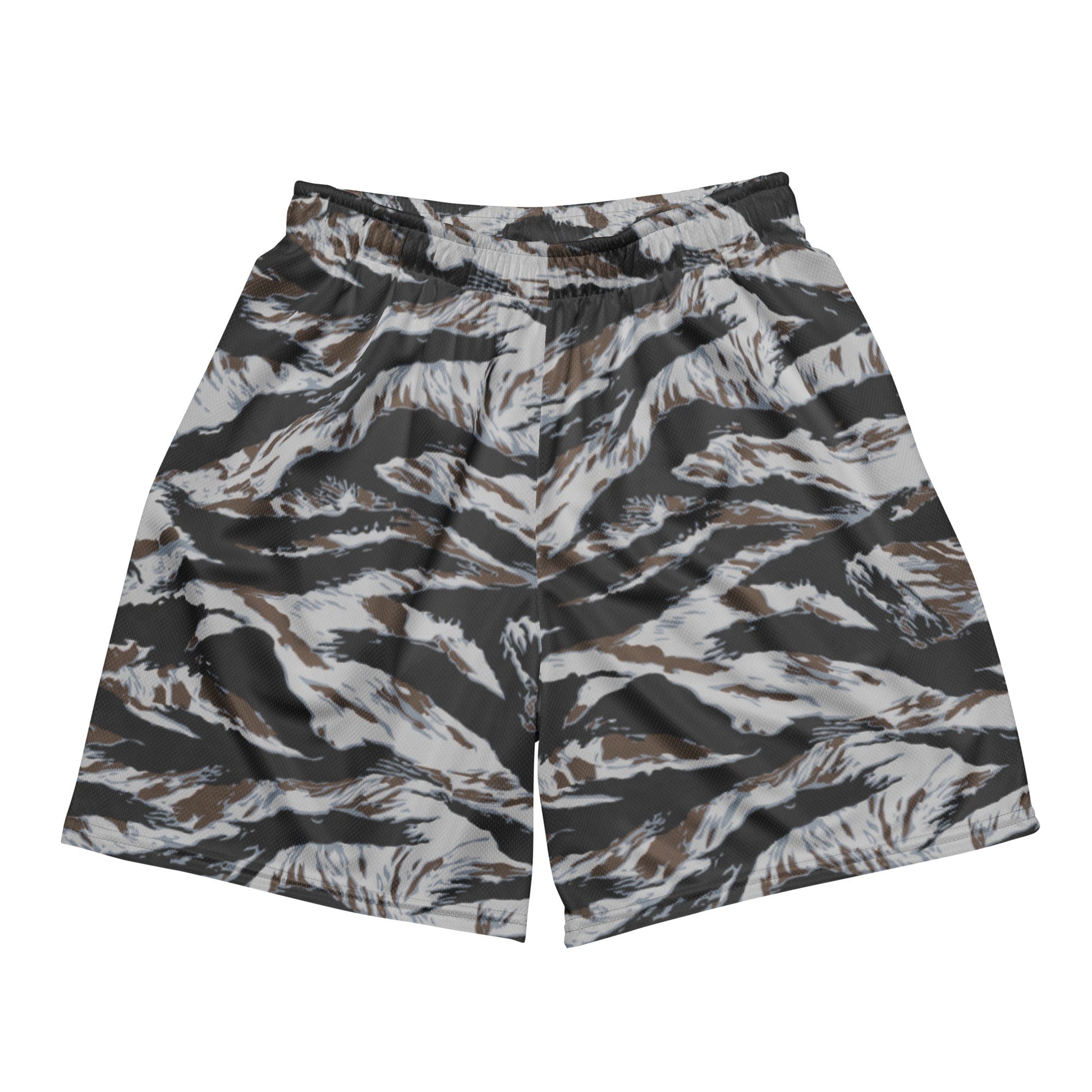 American Tiger Stripe Frostbite CAMO Unisex mesh shorts - 2XS - Mesh Shorts