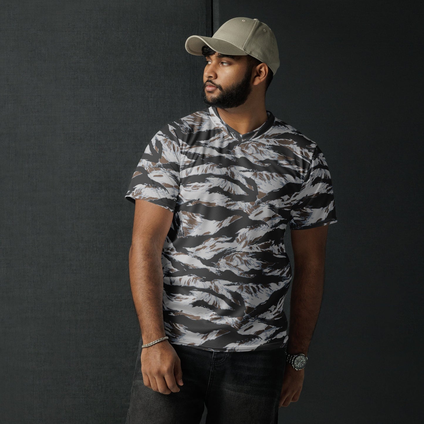 American Tiger Stripe Frostbite CAMO unisex sports jersey - Sports Jerseys