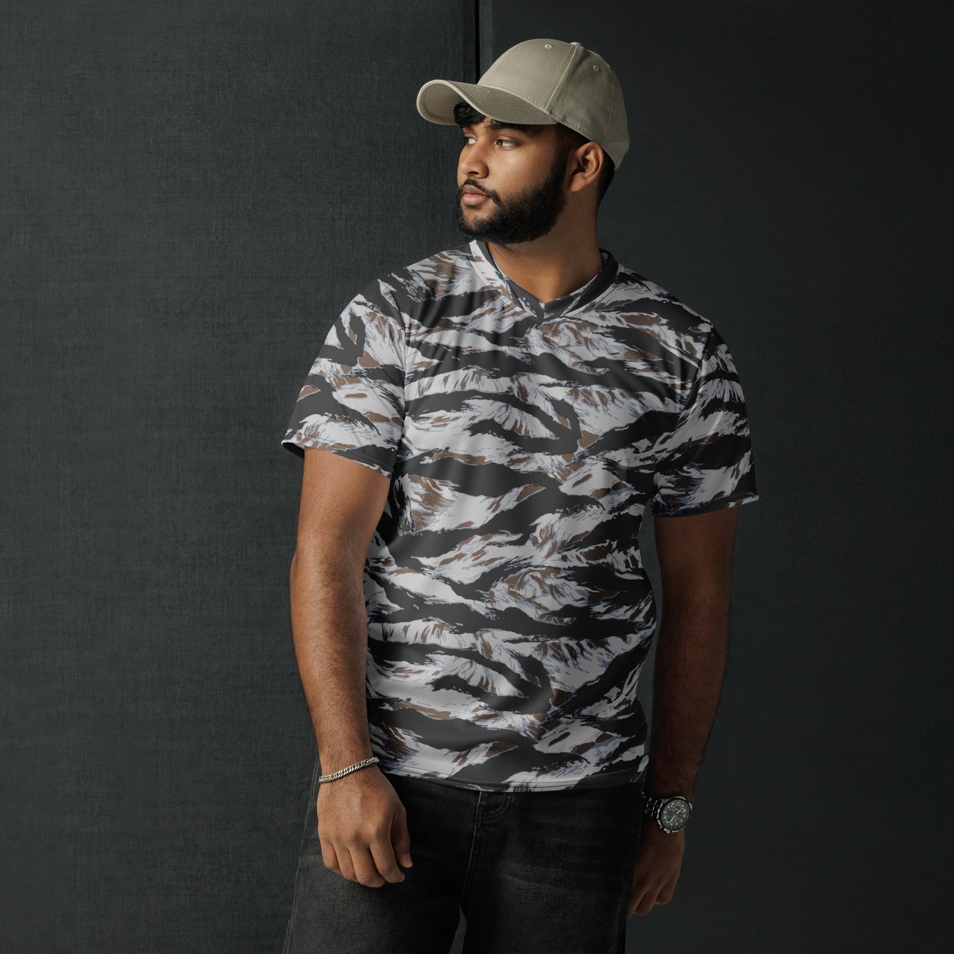 American Tiger Stripe Frostbite CAMO unisex sports jersey - Sports Jerseys