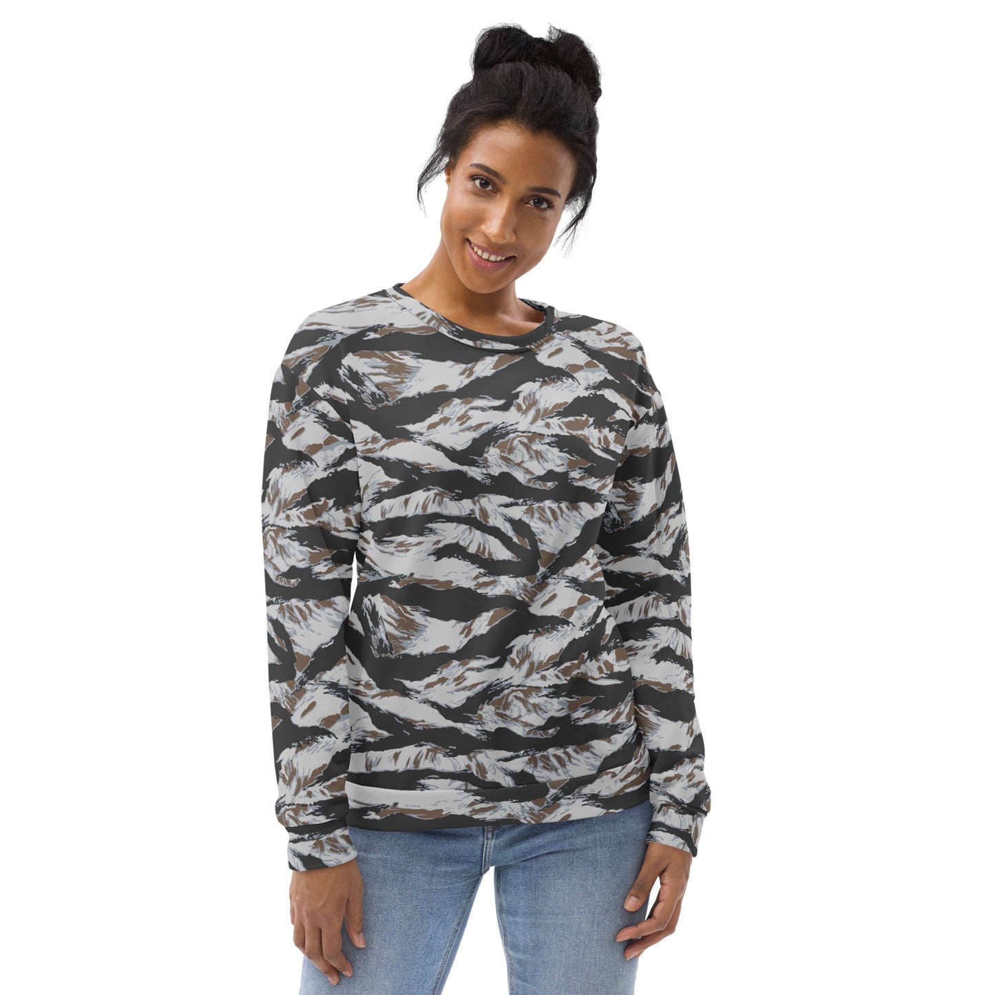 American Tiger Stripe Frostbite CAMO Unisex Sweatshirt - Sweatshirts