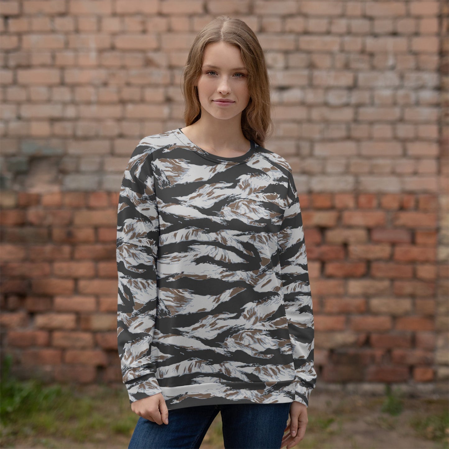 American Tiger Stripe Frostbite CAMO Unisex Sweatshirt - Sweatshirts