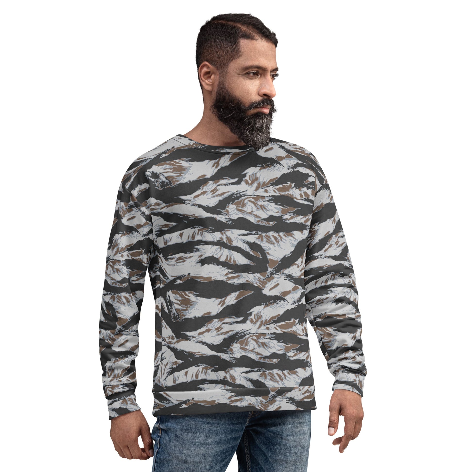 American Tiger Stripe Frostbite CAMO Unisex Sweatshirt - Sweatshirts