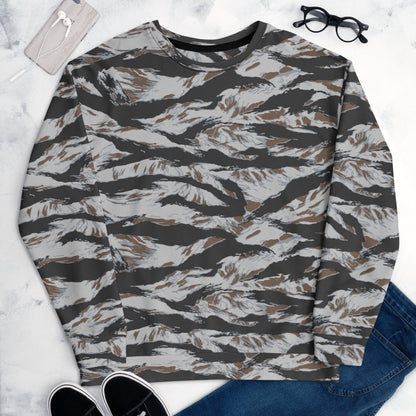 American Tiger Stripe Frostbite CAMO Unisex Sweatshirt - Sweatshirts