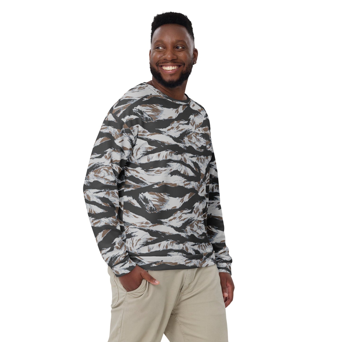 American Tiger Stripe Frostbite CAMO Unisex Sweatshirt - Sweatshirts