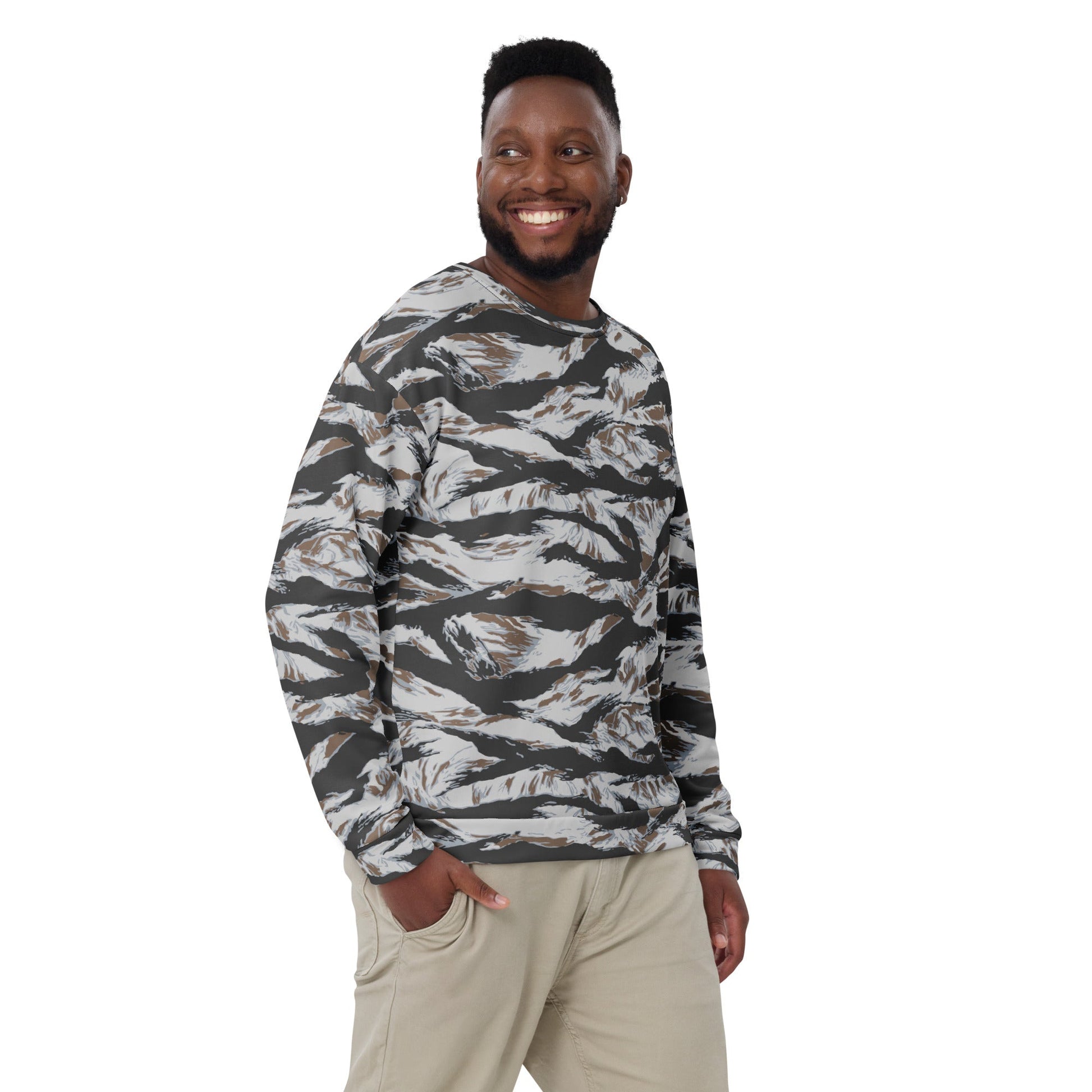 American Tiger Stripe Frostbite CAMO Unisex Sweatshirt - Sweatshirts